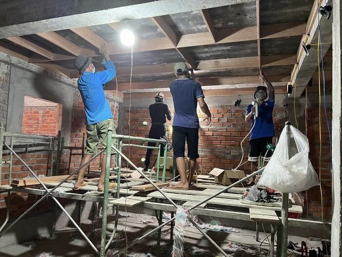 làm nhà yến trên sân thượng